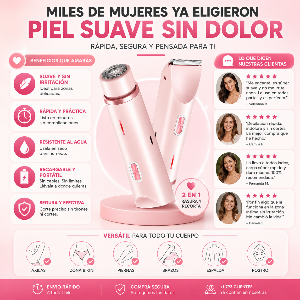 Veloura™ Rasuradora Femenina