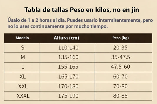 CORRECTOR DE POSTURA ERGONÓMICO