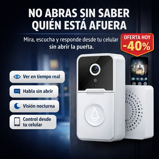 HomeEye™ Timbre Inalámbrico con Cámara