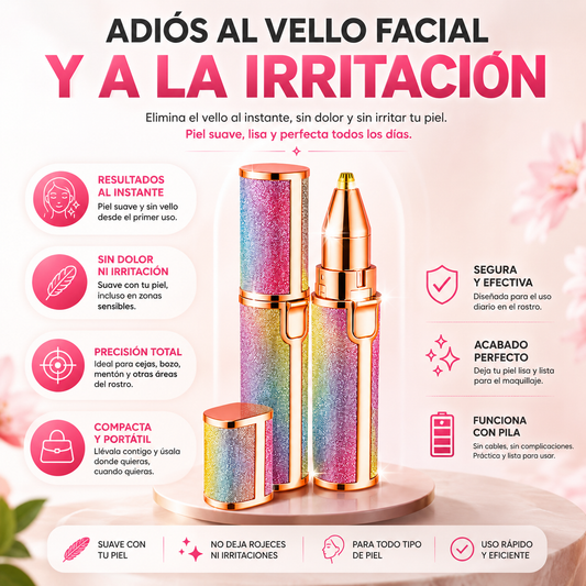 SilkGlow™ Depiladora de Precisión Facial
