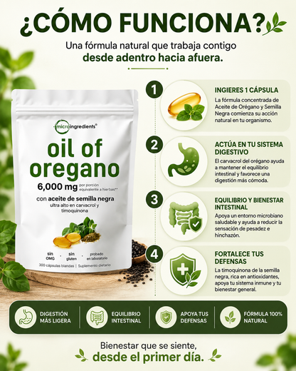 OregaPure™ – Aceite de Orégano 6000 mg