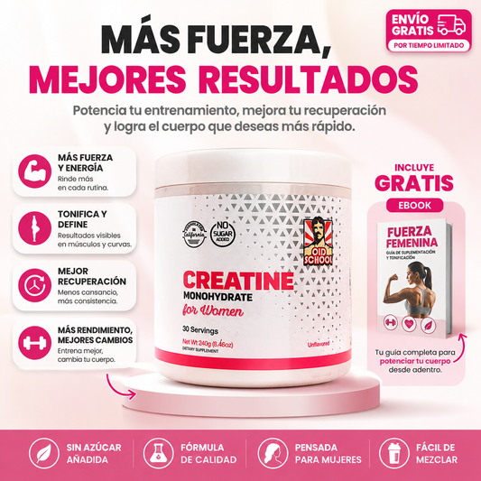 Sculptiva™ Creatina Monohidratada para Mujer + Ebook Gratis