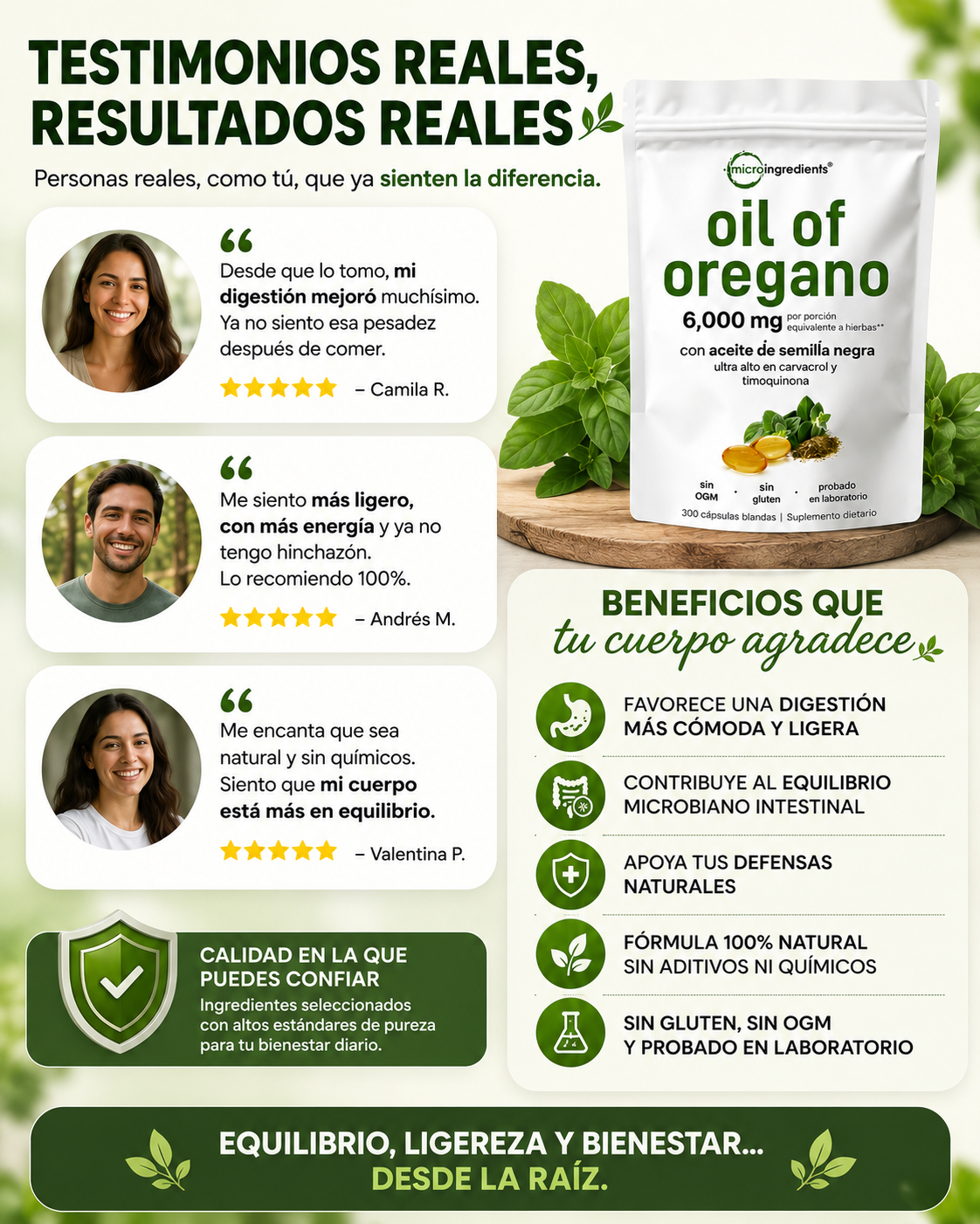 OregaPure™ – Aceite de Orégano 6000 mg
