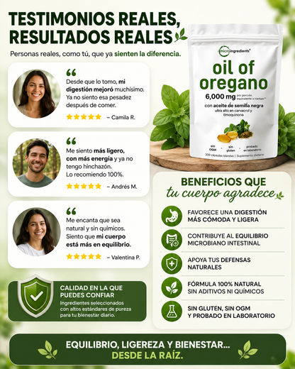 OregaPure™ – Aceite de Orégano 6000 mg